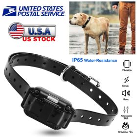 Dog Training Collar Receiver IP67 Waterproof Dog Bark Shock Collar Accessories Adjustable Belt Rechargeable Without Remote Controller