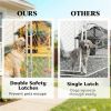 Outdoor kennel, dog house, dog cage, silver