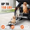 Dog Stair for Cars, Wide 5-step Dog Car Steps, Folding Dog Car Ramp with Nonslip Surface, Portable Pet Steps Lightweight Aluminum for Car