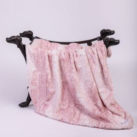 Cashmere Dog Blanket (Color: Pink Fawn, size: SM)
