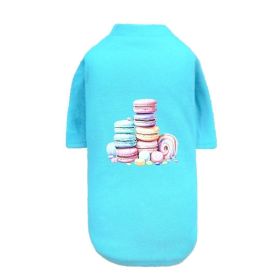 Macaroon Dog Tee (Color: Teal, size: XXS)
