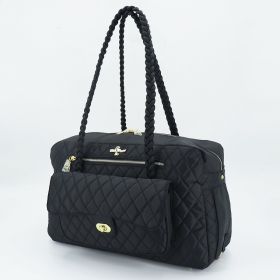 Porsha Dog Carrier (Color: Black)